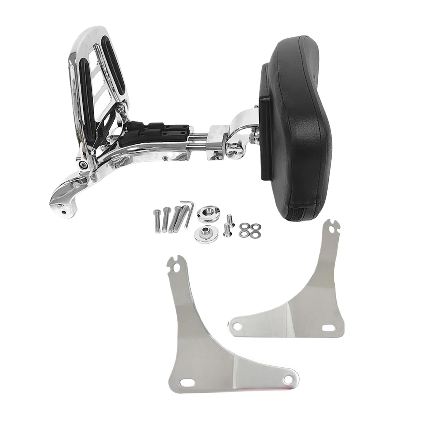 Coussin Sissy Bar pour Harley FLSTC Heritage Softail Classic chromé - 6