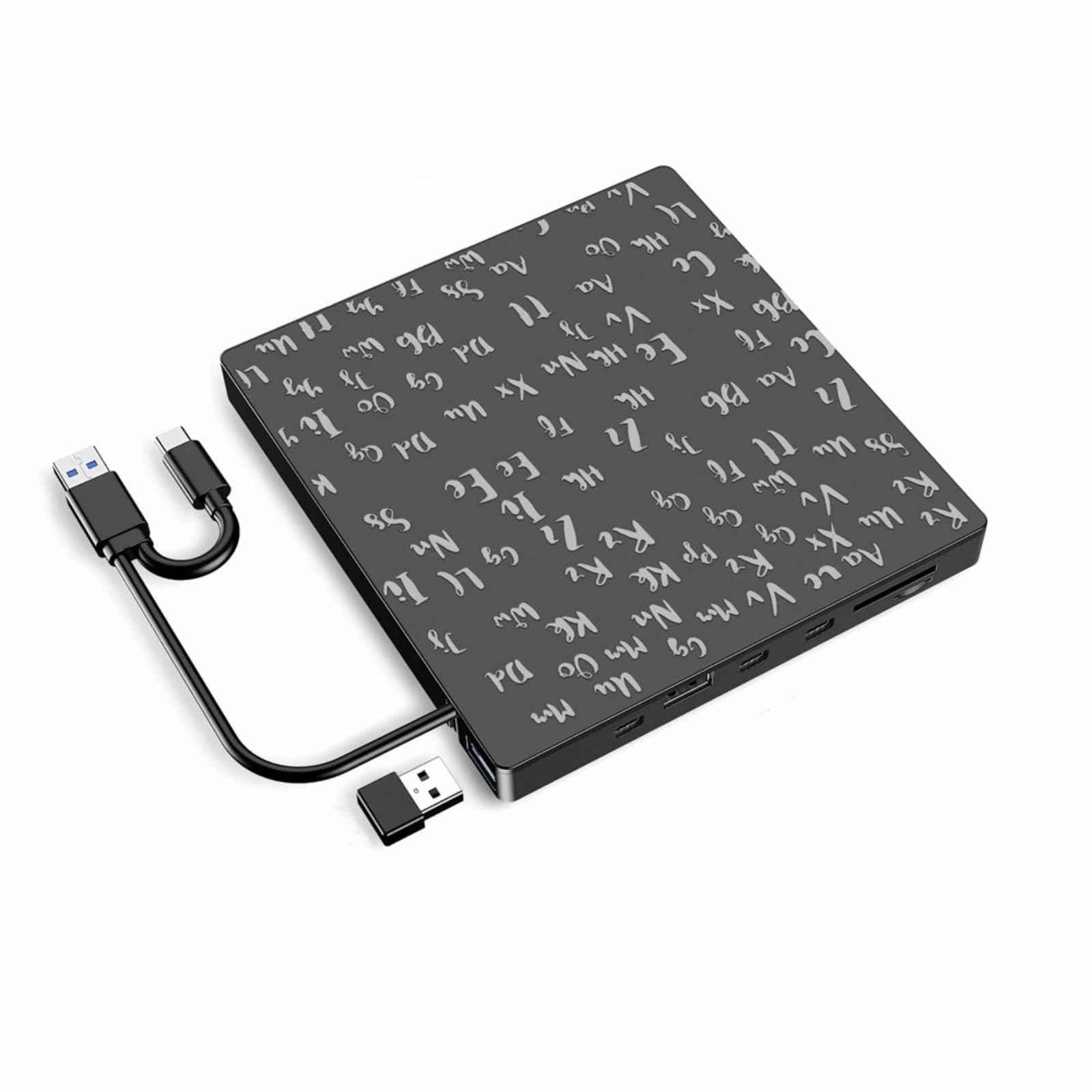 Masterizzatore esterno DVD 5 in 1 Funzione USB3.0 Tipo C Porta CD Writer per computer USB C Rws Drive