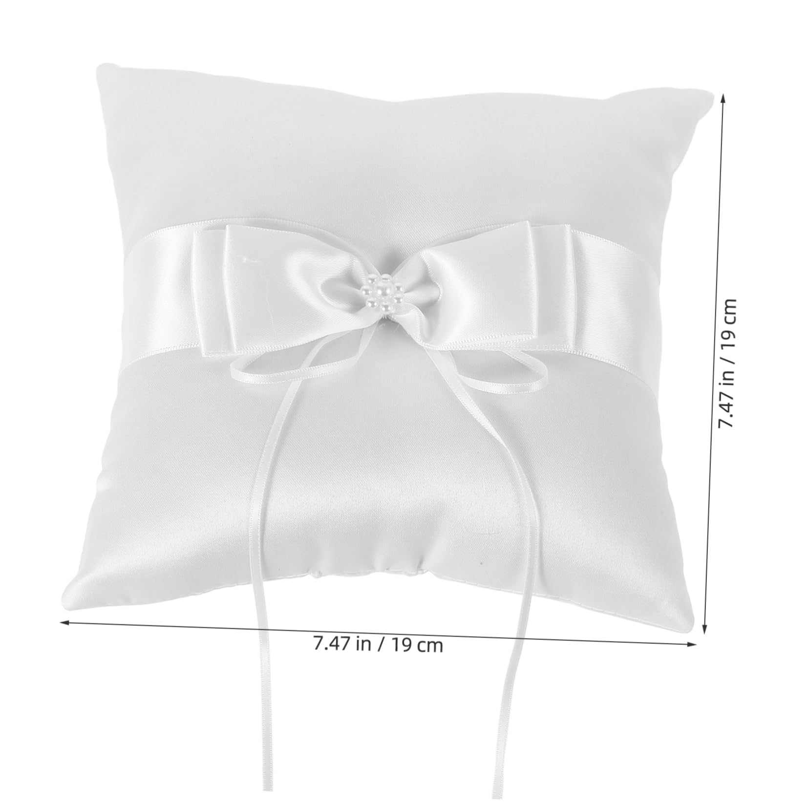 minkissy Elegant European Wedding Pillow Holder Satin for Ceremonies Engagements Parties Unique Keepsake for Brides and Grooms
