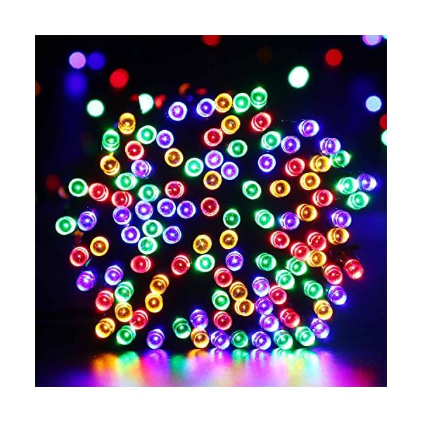 Qedertek Weihnachtsbaum Lichterkette Außen/Innen – Bild 3