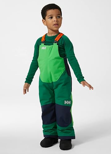 Miniatura 3 de Helly-Hansen Pantalones de esquí unisex para niños, con aislamiento, impermeables, resistentes al viento, transpirables, babero