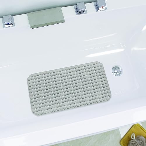 Miniatura 5 de Tapete antideslizante de elastómero termoplástico (TPE) con diseño único de puntos para ducha interior, lavable a máquina y secado rápido, para baño
