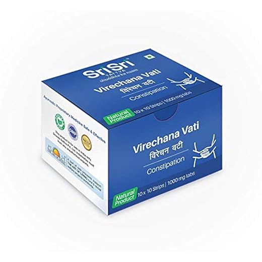Sri Sri Virechana Vati 1000mg Blister Pack 1 Ayurveda