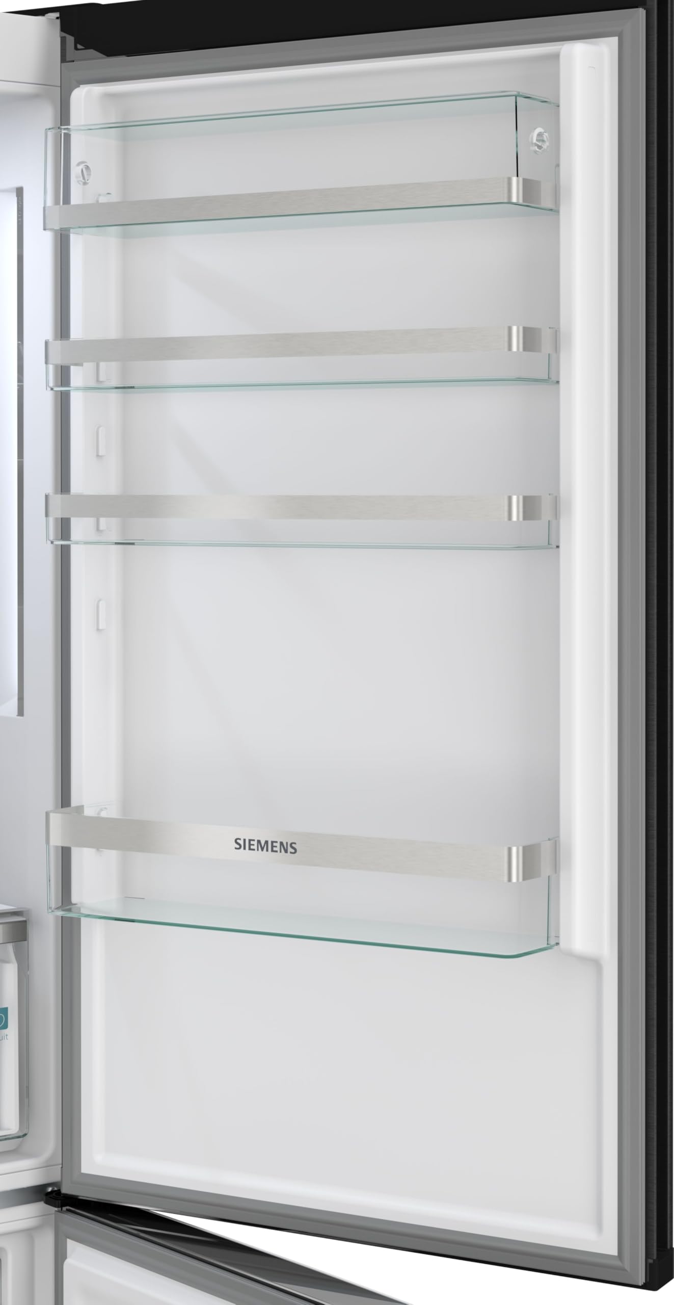 Siemens iQ500 Freistehende XXL Kühl-Gefrier-Kombination 203x70 cm, KG49NAXCG, 311 L Kühlen & 129 L Gefrieren, Total noFrost, freezerLight, hyperFresh Technologie, antiFingerprint Schwarzer Stahl