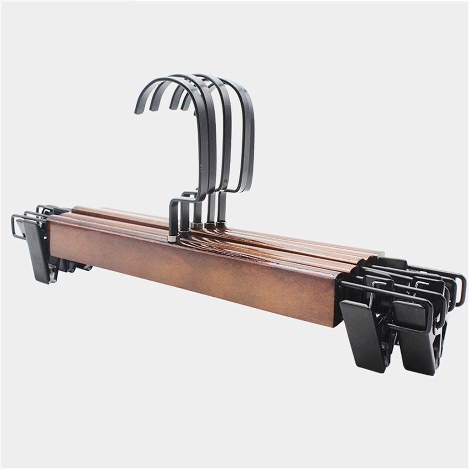Wall Hanger Wood Portable Cloth Hanger Racks Bathroom Rack Traveling Stainless Steel Clothespin with Hooks Household Accessories (Color : 1) (4) image 5