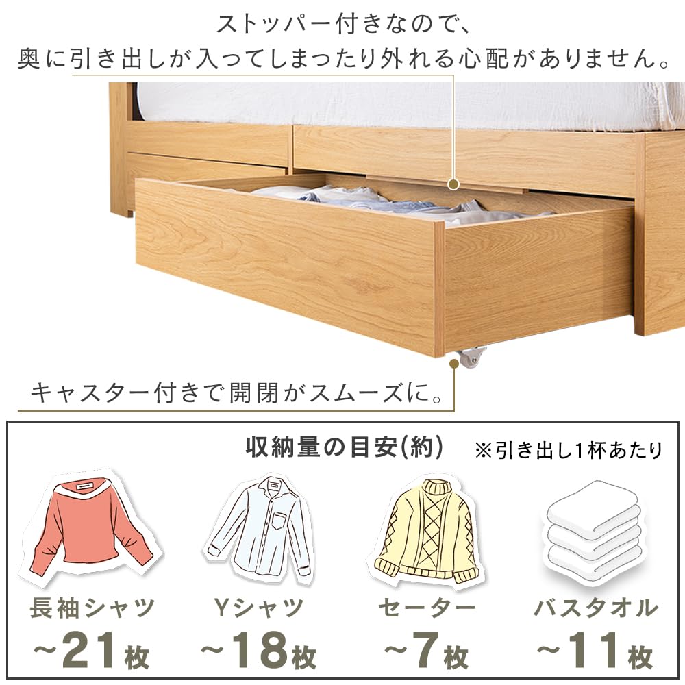 【ベッドマットレスセット】 アイリスプラザ 収納ベッド ダブル ナチュラル STB-D ボンネルコイルマットレス ホワイト DBCMT-D Amazon｜【ベッドマットレスセット】 アイリスプラザ 収納ベッド