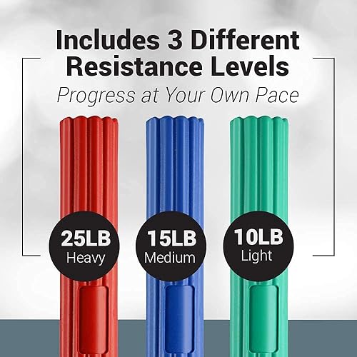Miniatura 6 de Logest Twist Hand Exerciser Bars for Physical Therapy - Relieves Tendonitis Pain & Improve Grip Strength - Tennis Elbow, Golfer's Elbow, Tendonitis,