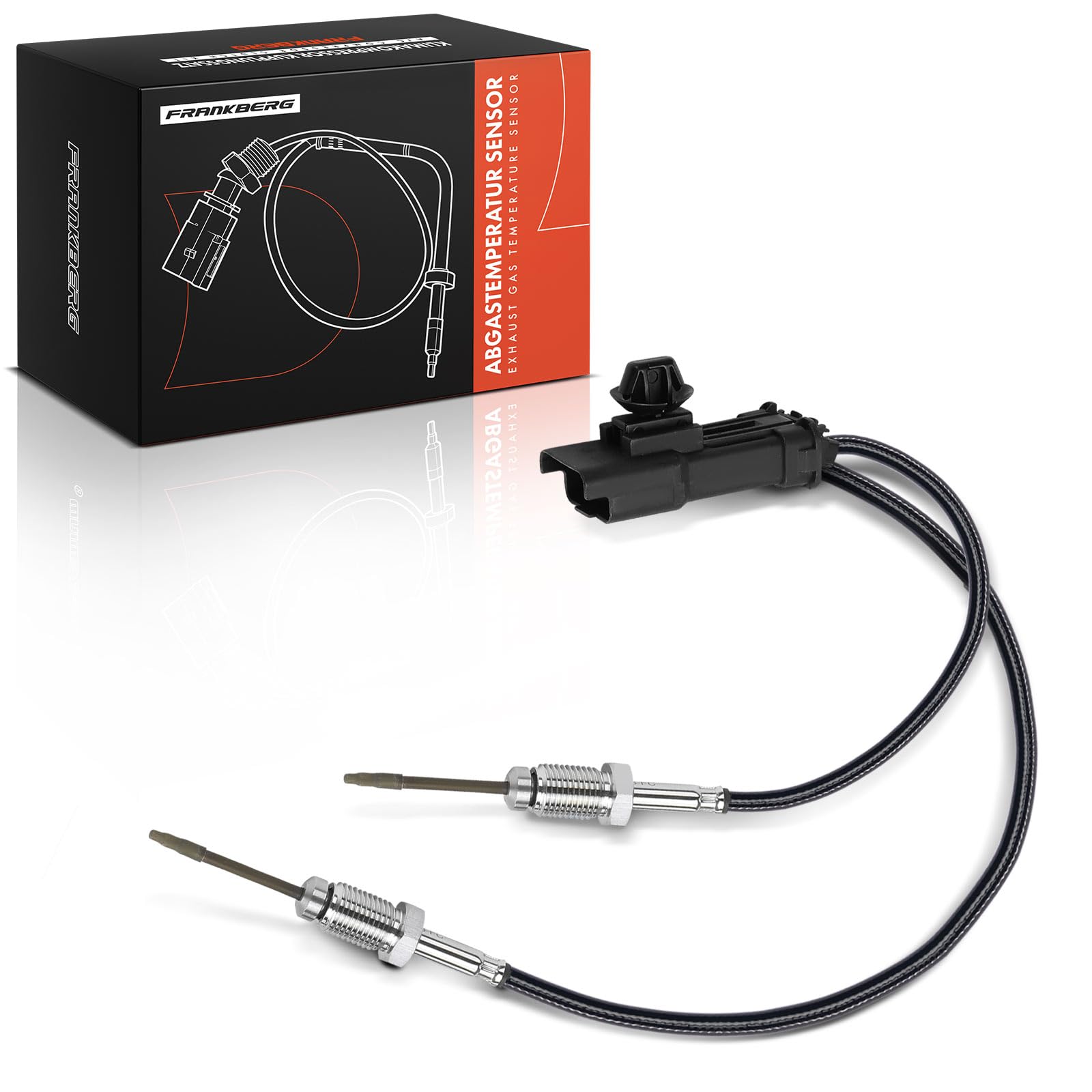 Frankberg Sensor de temperatura de gases de escape después del catalizador 4-Polos Compatible con C3 III SX C4 II NC Berlingo B9 Expert Bus V 3008 SUV M4 MC MJ MR DS3 SA Jumpy Bus V 9678157880