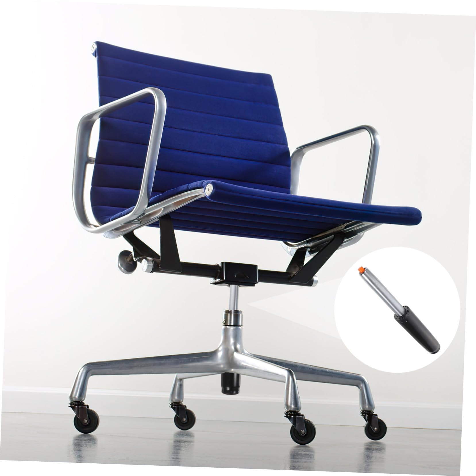 Zerodeko Vérin à Gaz Robuste pour Chaise Bureau Cylindre de Levage Silencieux Acier Inoxydable Rechange pour Chaises de Bureau Exécutives et Sièges Mobiles
