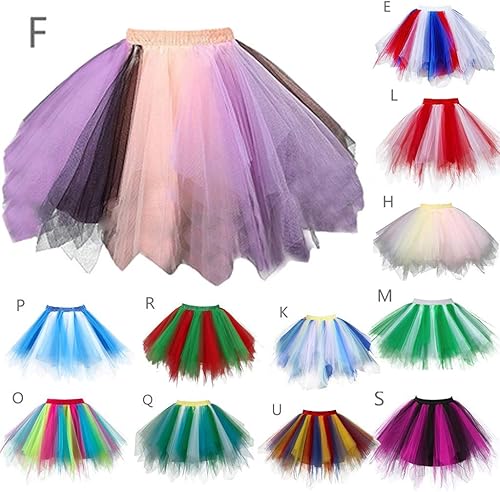 Miniatura 7 de Falda tutú para adulto falda de tutú de ballet tutú para mujer tutú de fiesta tutú para juego fiesta de cumpleaños Negro -