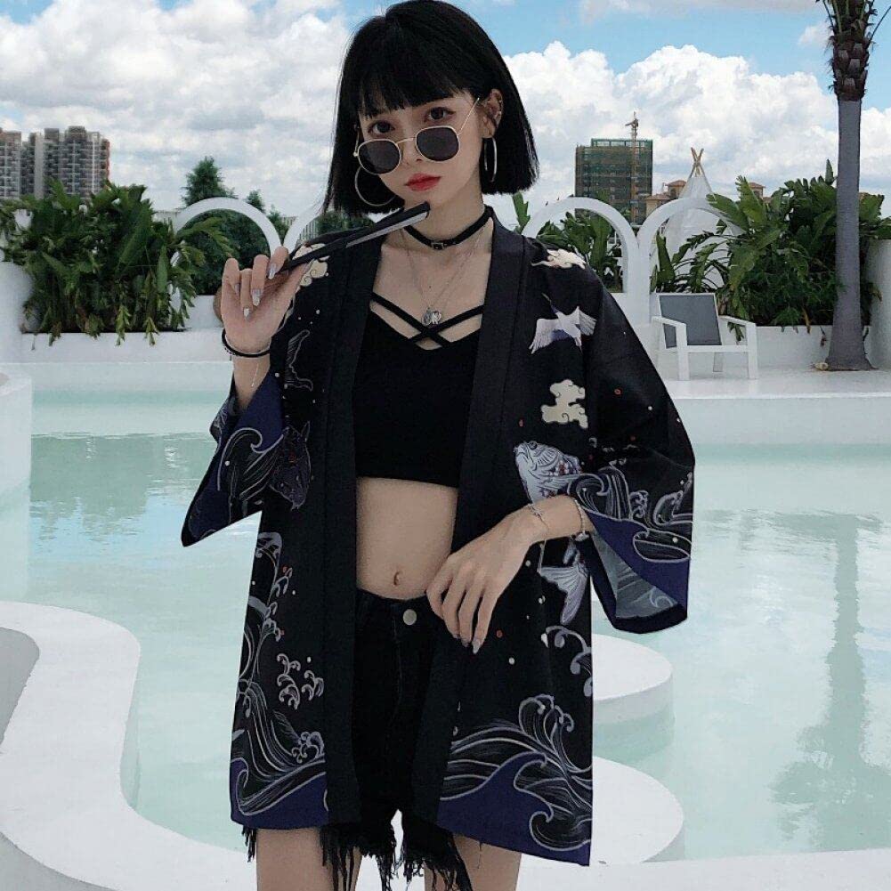 Japońskie kimono tradycyjna odzież karp anime kimono sukienka koszule damskie samuraj haori hombre yukata mężczyzna kardigan koszula