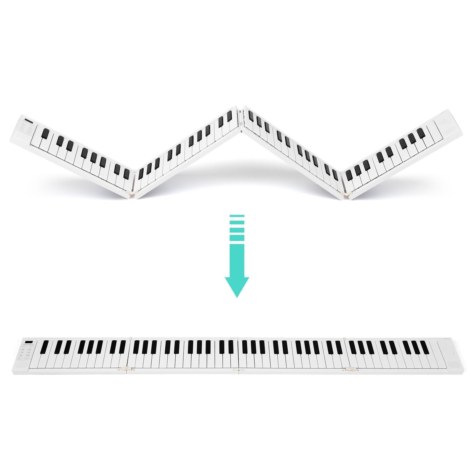 Tastiera Digitale Per Principianti 88 Keye Pianoforte Pieghevole Pianoforte Digitale Tastiera Elettronica Portatile