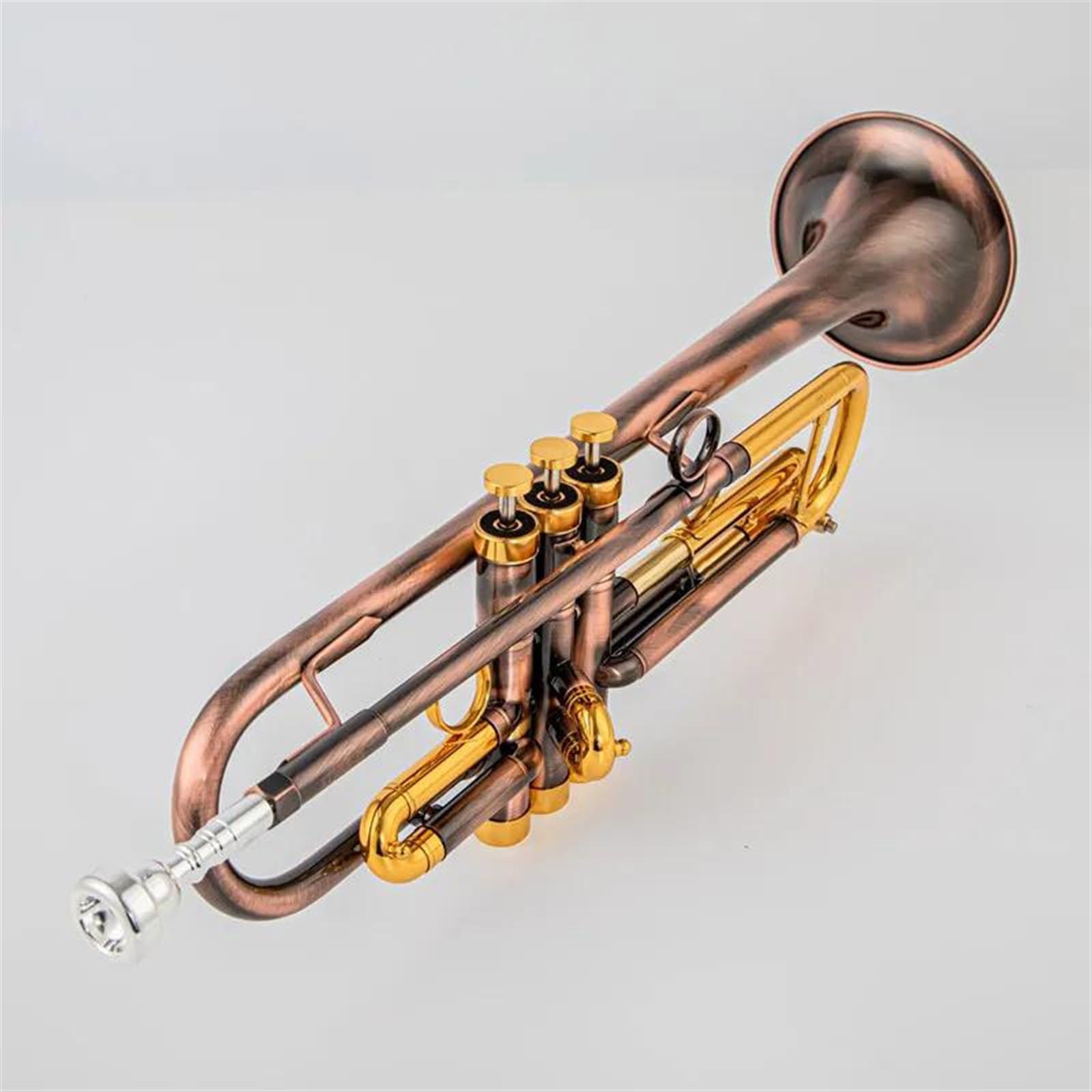 Standard Trąbka Bb Mała Trąbka Brąz Czerwony Profesjonalny Instrument Muzyczny Z Futerałem Standardowy Instrument Trąbkowy