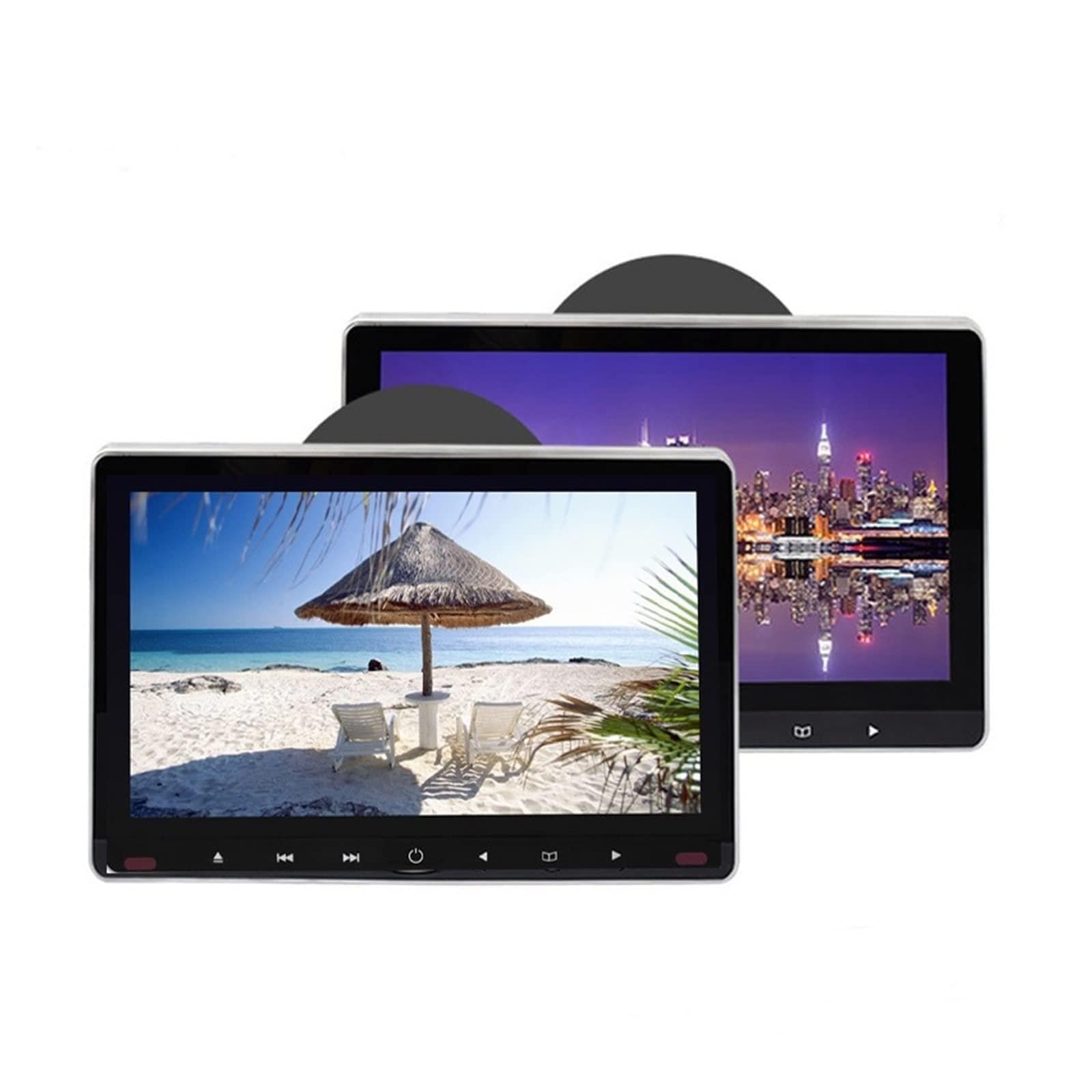 Telewizor w Zagłówku, 11.6 Cal monitor montowany za zagłówkiem samochodu DVD MP5 odtwarzacz wideo 1080P HD USB/SD/HDMI/IR/FM/gra rozdzielczość 1920X1080P zagłówek Monitor(2PCS)