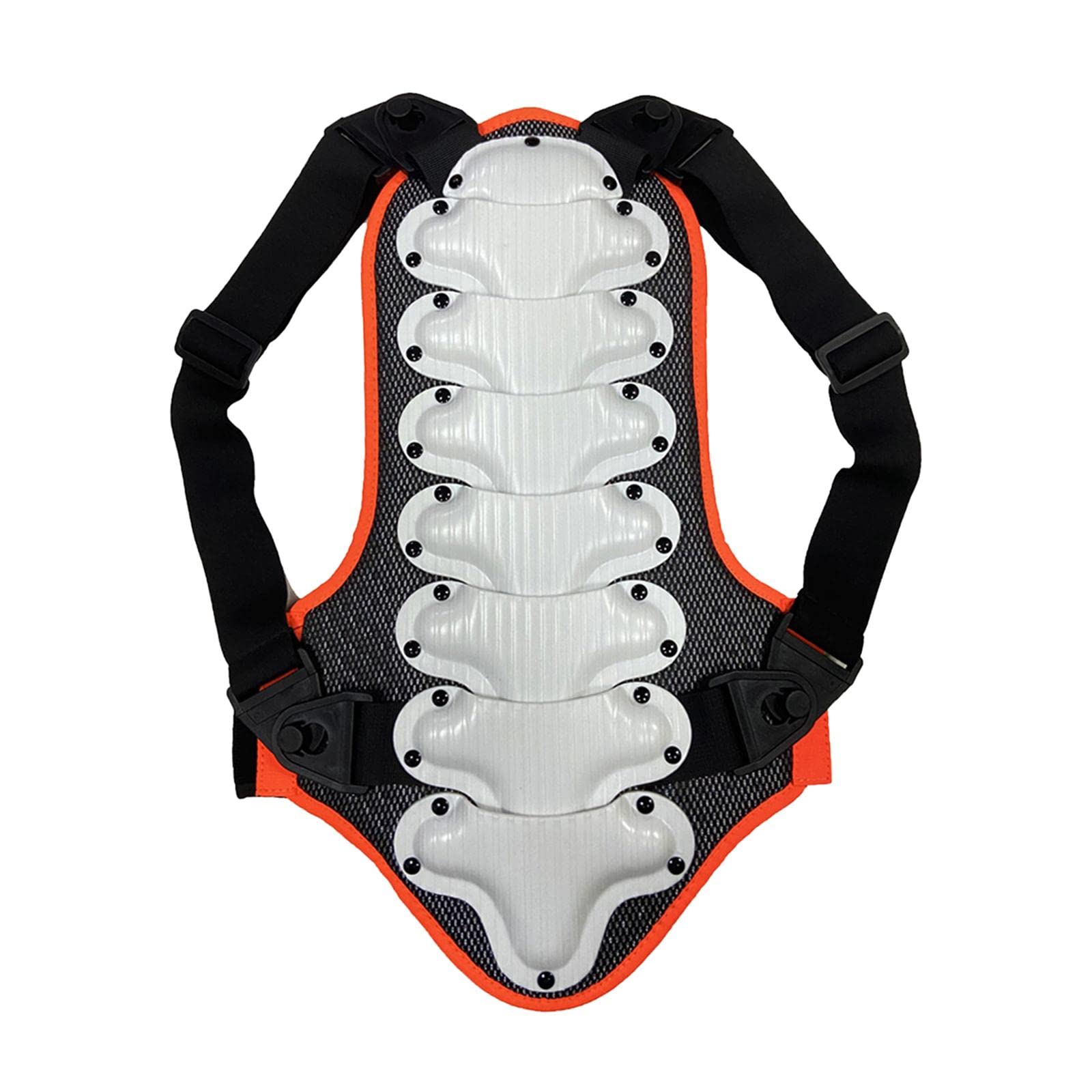 Paraschiena per bambini, per motocross, per equitazione, discesa, S, colore: bianco