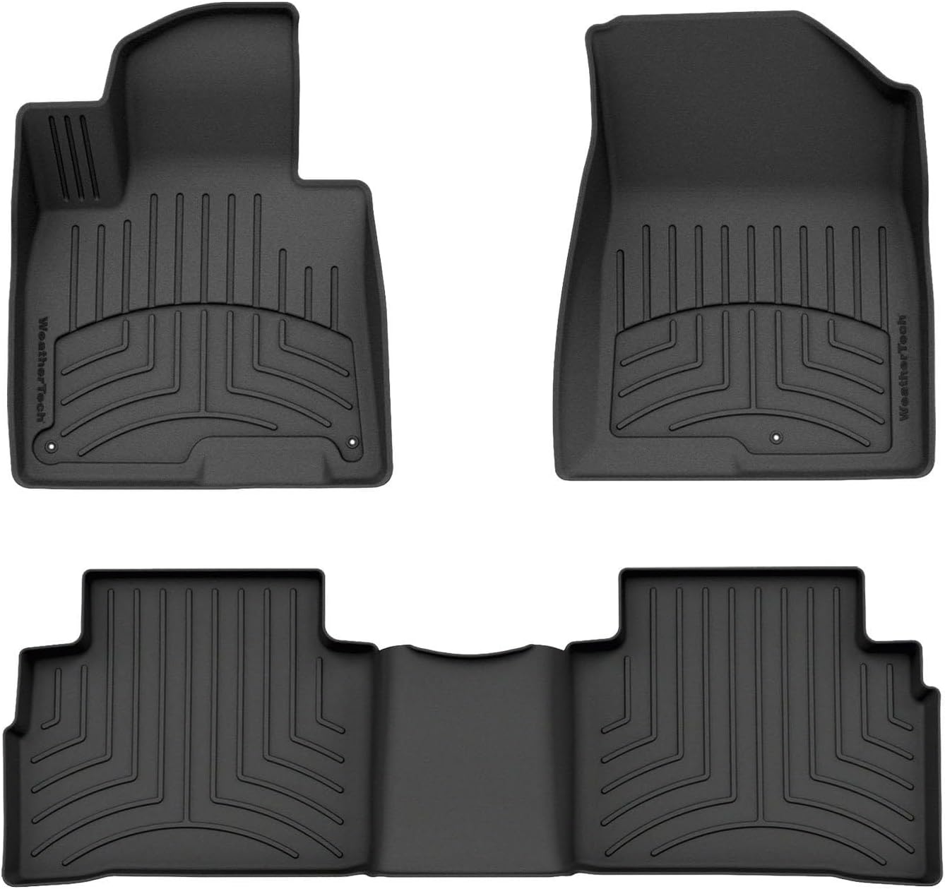 WeatherTech FloorLiner HP Custom Fit Floor Mats for Kia Sportage 1st & 2nd Row (441732-1-2IM), Black