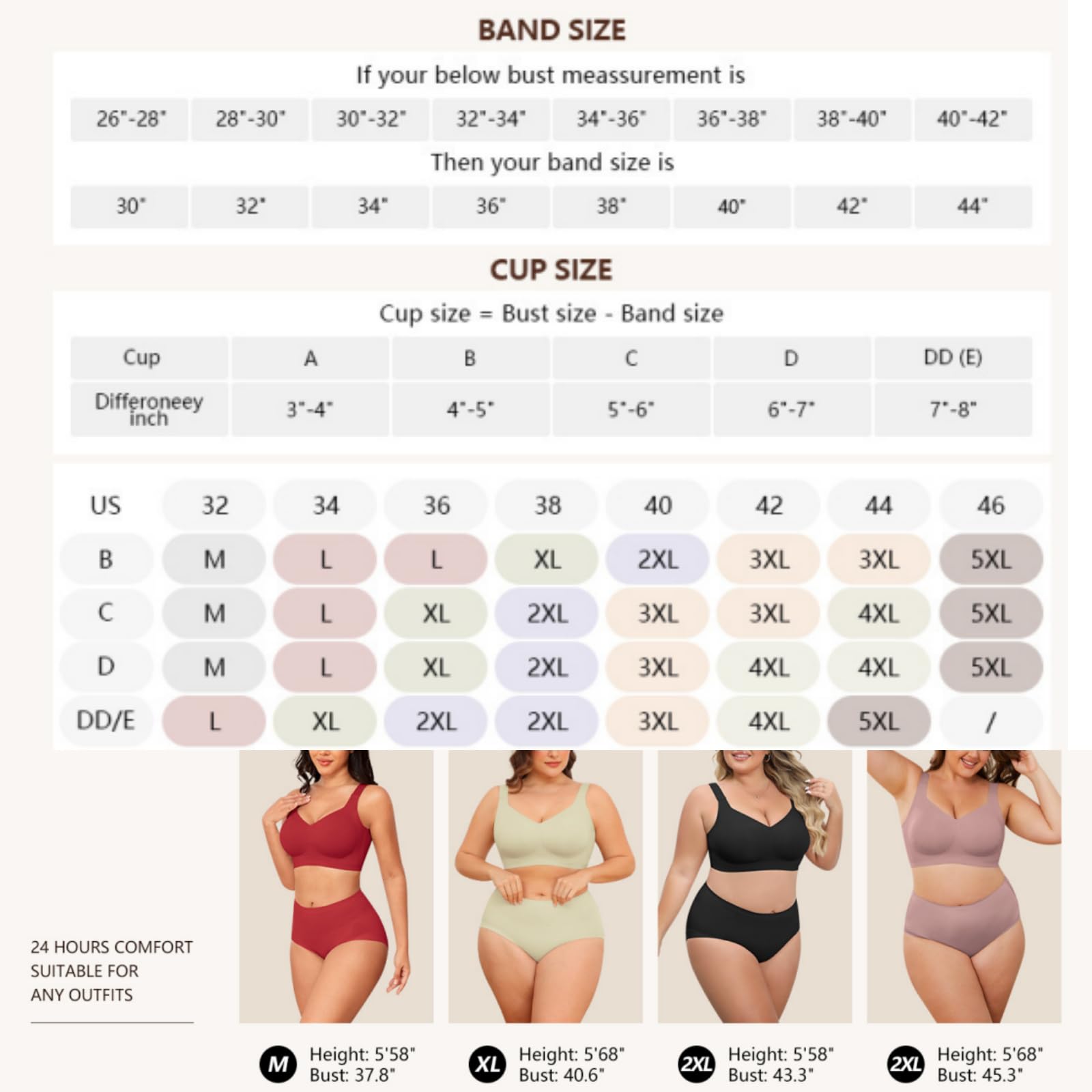 Set de 3 sujetadores para mujer «Jelly»: sin aros y con efecto push-up