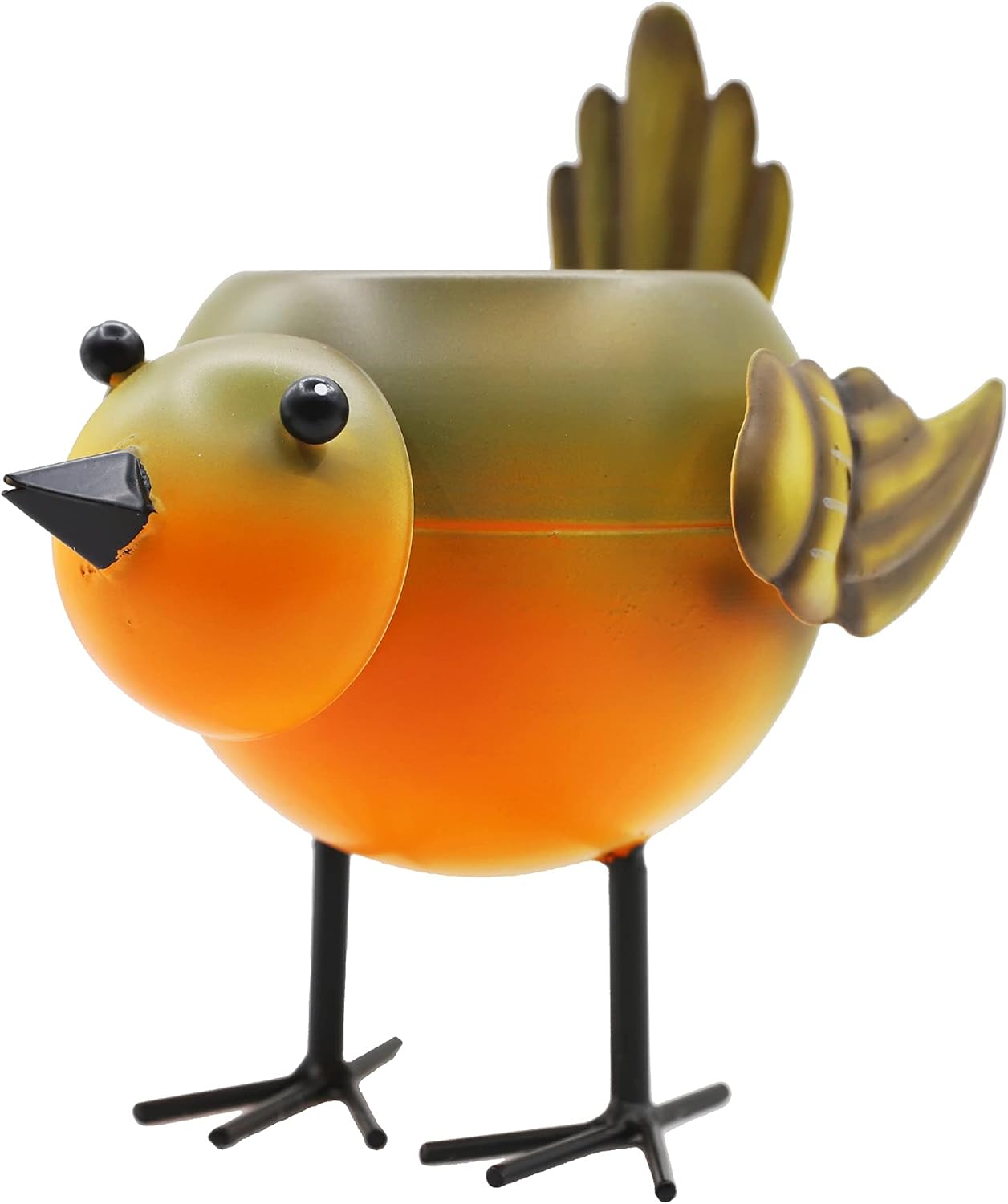 Bird Metal Planter Succulent Pot with Pot Liner Gardening Decoration Kitchen Home Plant Decortation
