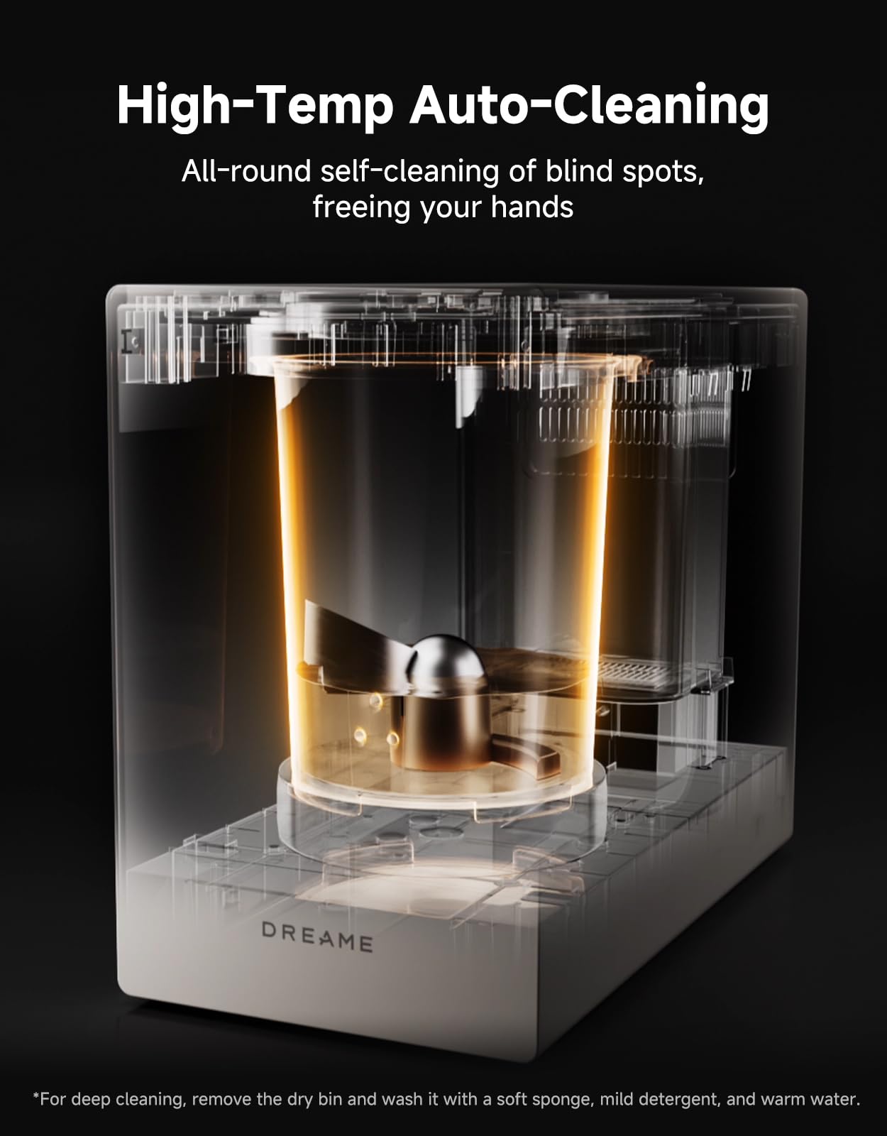 Dreame Compostador eléctrico para cocina, control inteligente de limpieza automática de alta temperatura, sin olor, sistema Trion de triple hoja, filtro de carbono lavable, silencioso de 27 dB
