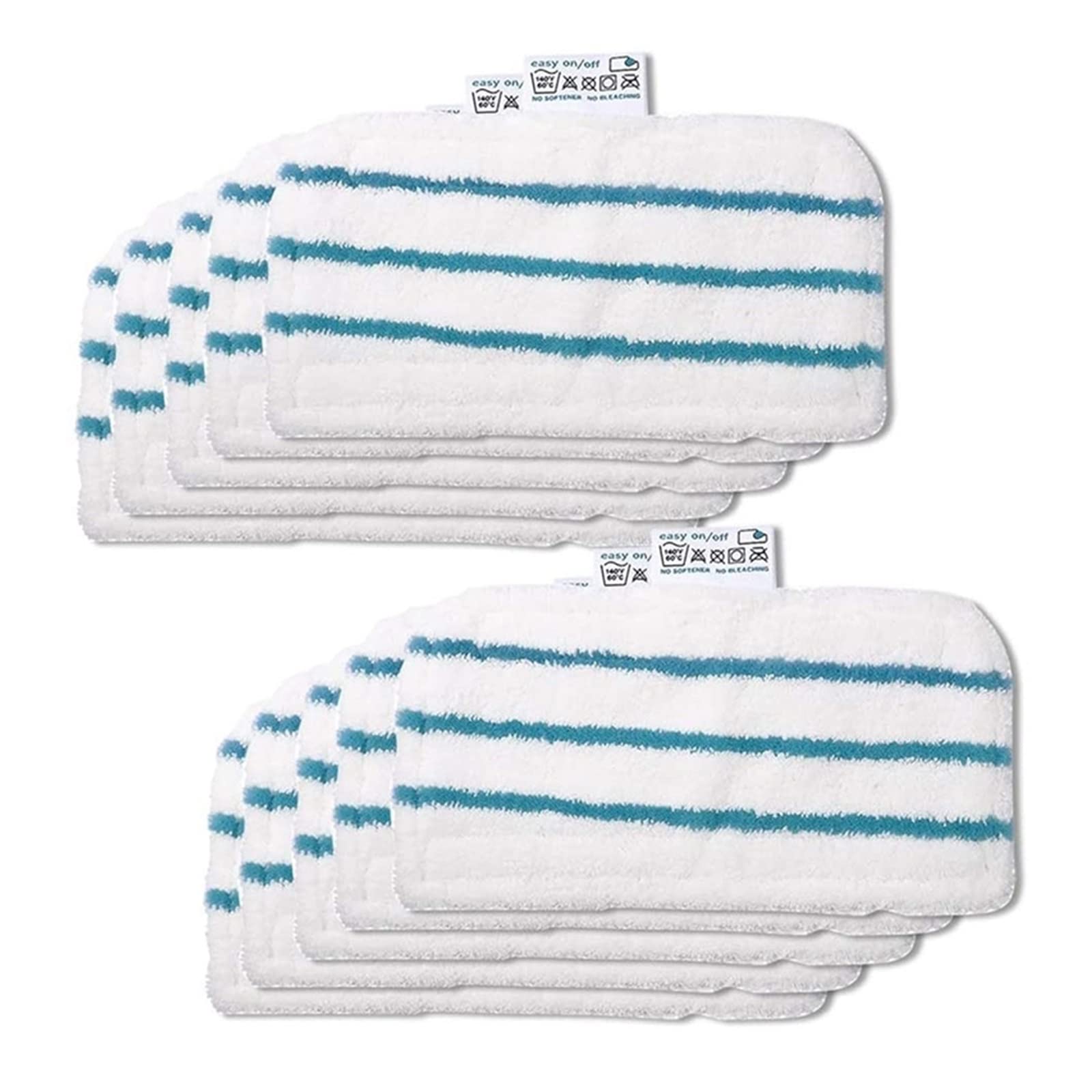 CobydA Panni di Pulizia di Ricambio in Microfibra.Compatibile con la Scopa a Vapore Black+Decker FSMP20, FSMH1321JMD, FSM1500, FSM1600, FSM1610.