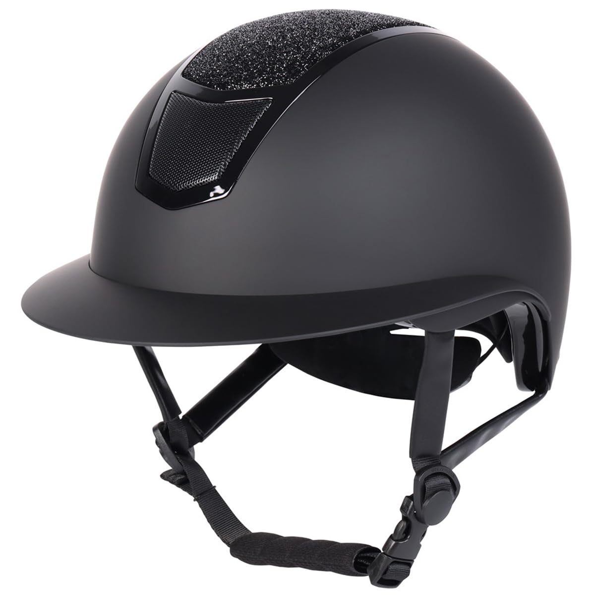 Harry's Horse Casco de equitación Sparkle Negro-Negro - 53-55 cm