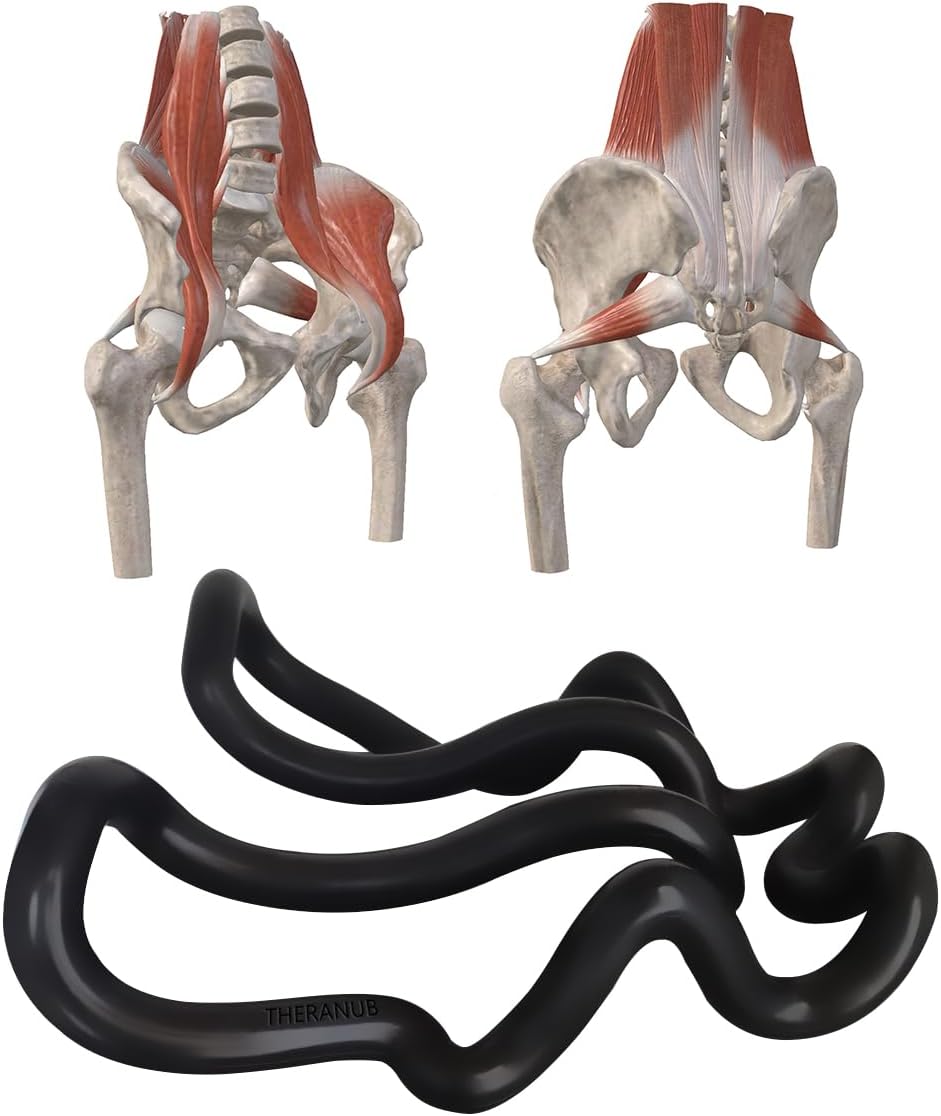 Back Hoop Iliacus Release Tool Massage Hip Flexors Psoas & Piriformis Syndrome SI Joint Trigger Point
