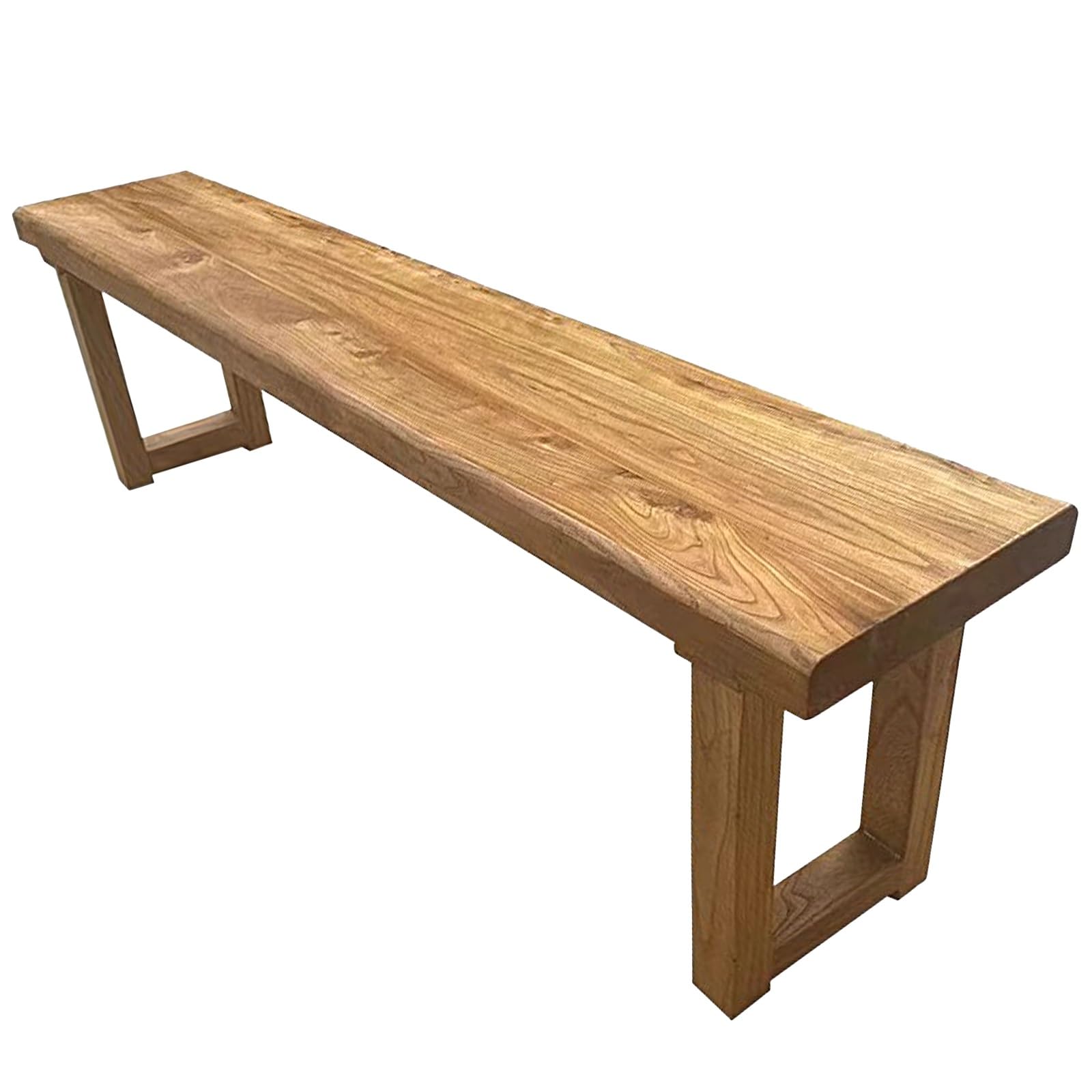 Banc en bois massif rustique de 180 cm pour cuisine et grande salle à manger
