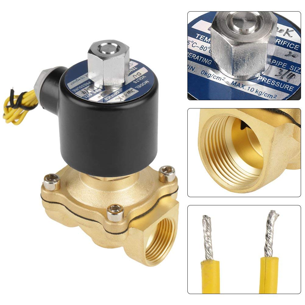 Électrovanne 3/8" - Électrovanne électrique En Laiton 12 V CC Electrovanne Corps En Laiton Normalement Ferme Joint Viton Html