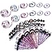 Gauges Kit Tie Dye Spiral Tapers and Plugs 8G-00G Stretching Kit -18 Pairs