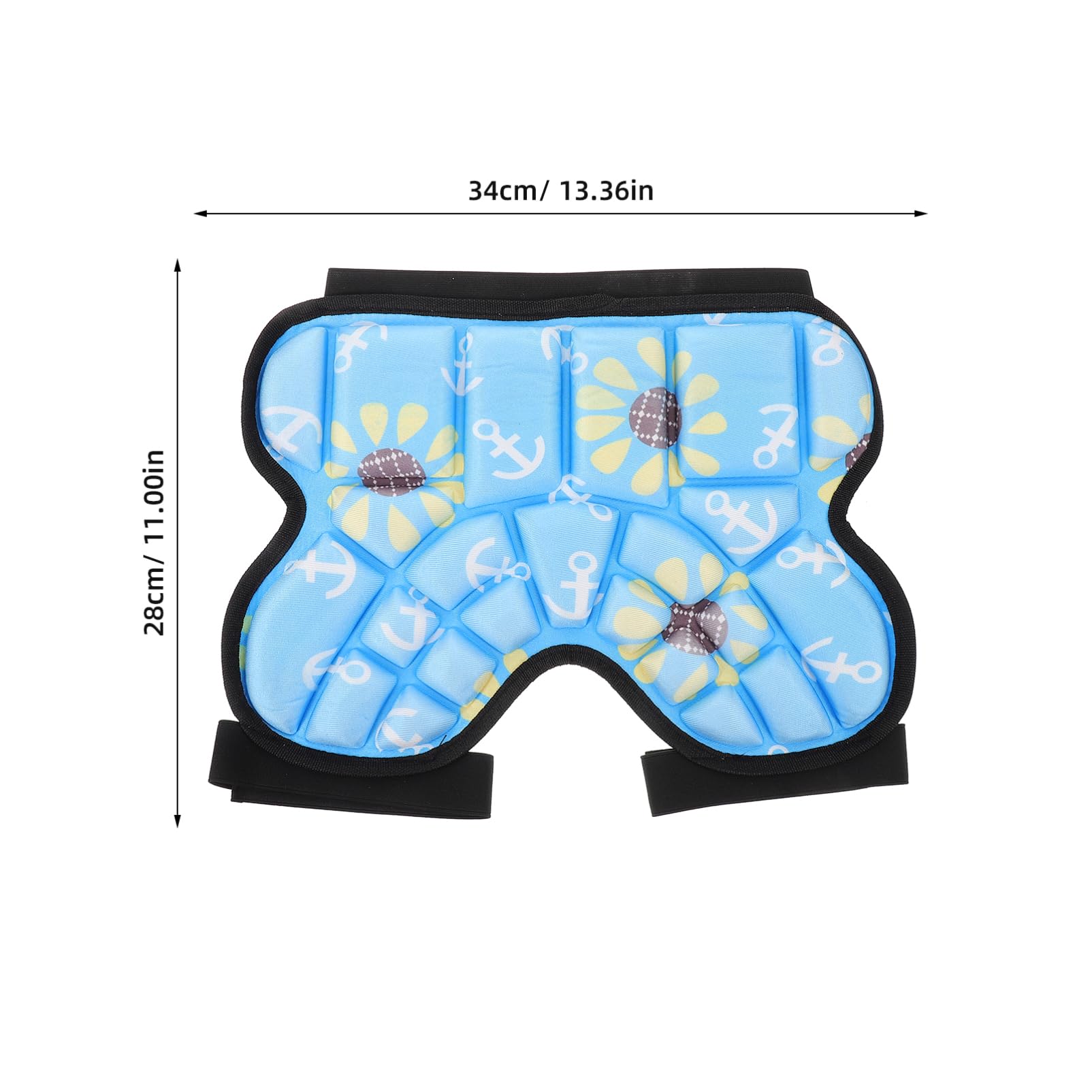 TOYANDONA 3 Cuscino Protettivo per Pattinaggio Imbottitura per Fianchi e Coccige e Traspirante per Skateboard e Protezione Sicura per Attività