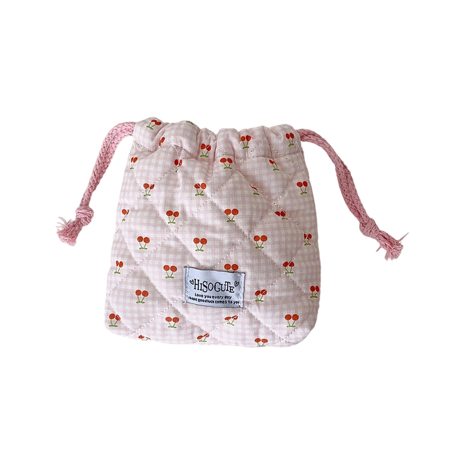Tsophreniq Sturdy Polyester Cotton Drawstring Pouches Portable Storage Solution for Home Travel Multifunctional Cloth Drawstring Bag