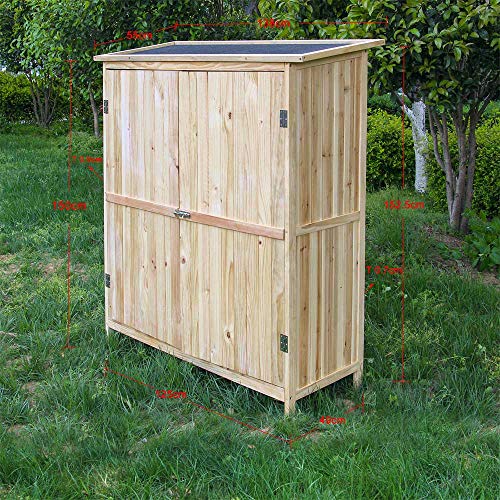 Wiltec Gerätehaus Doppeltür Gartenhaus Geräteschuppen Gartenschrank Geräteschrank – Bild 5