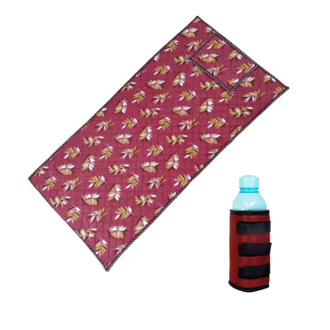 ParaShi® Bio Magnetic Mattress Pad 3 Feet X 6 Feet with 1 Pillow | Water Bottle Cover/Bio Magnetic Water Energy Pad Combo for Deep Sleep and Pain Relief