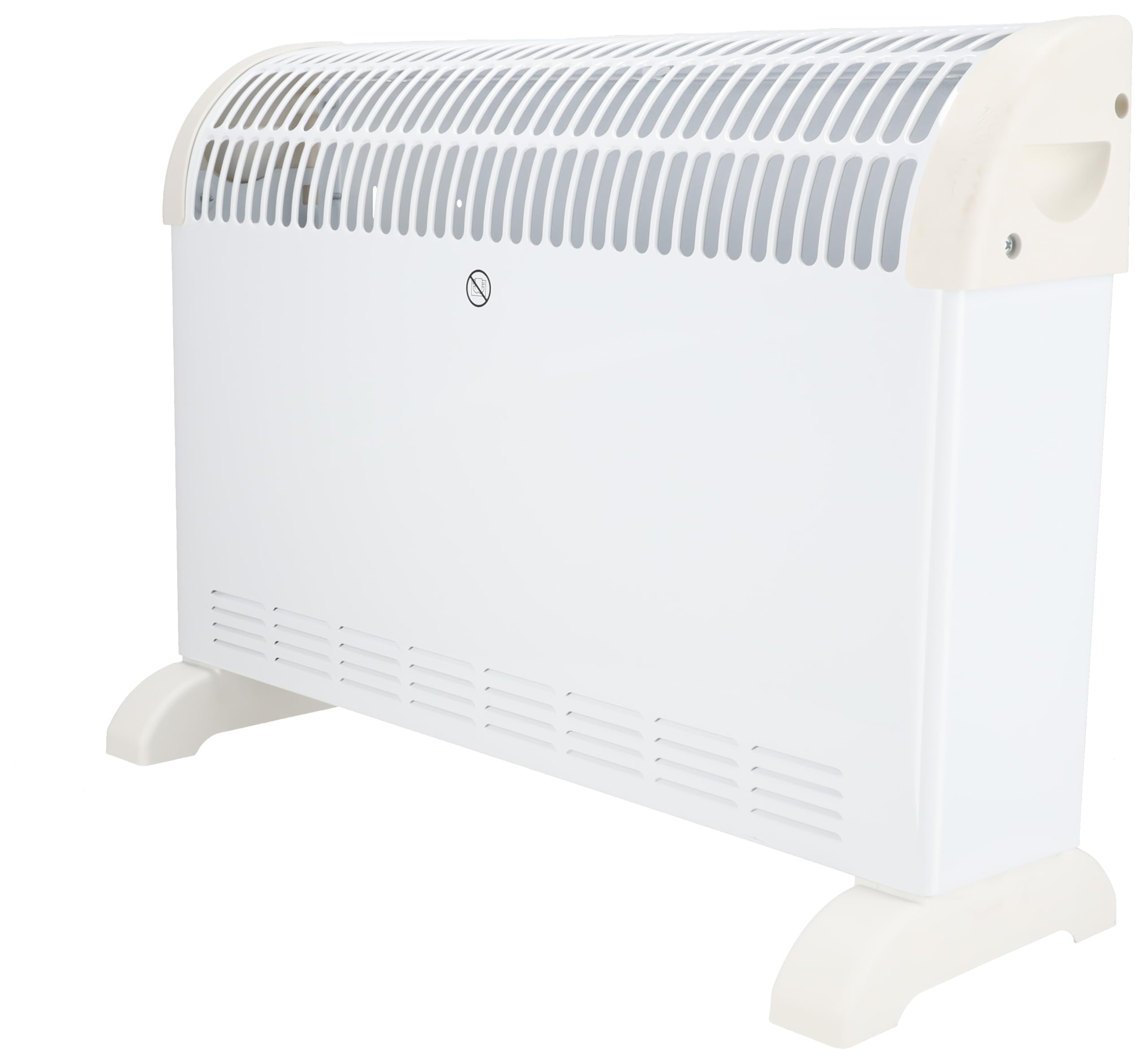 Calefactor convector con 2000 W de potencia, DESCON, protección antivuelco, termostato, protección contra sobrecalentamiento, fácil manejo y transporte, para calefacción adicional eficiente