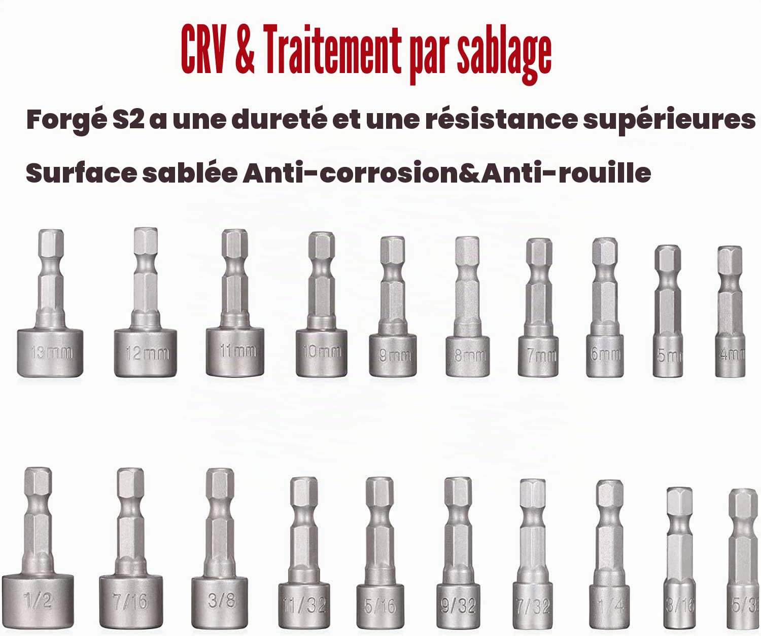 Set de bit de tournevis, ensemble de socket robuste, 214 pièces kit d’outils de réparation portable, mèches à vis