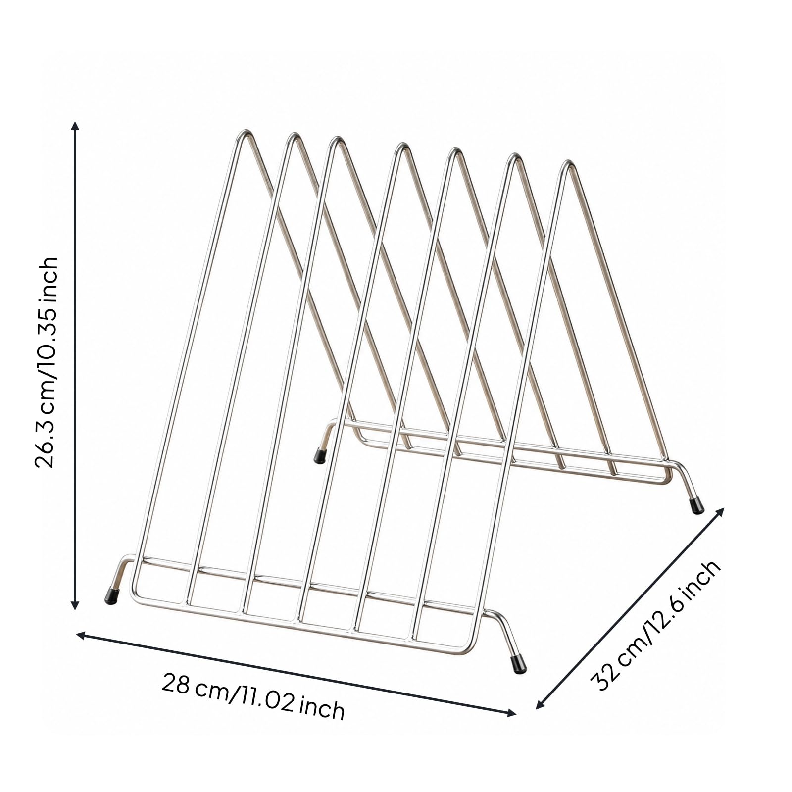 tagliere da Appoggio in Filo di Acciaio Inox Antiruggine Scolatoio Taglieri da Piano con Struttura Aperta Resistente per, Stile C