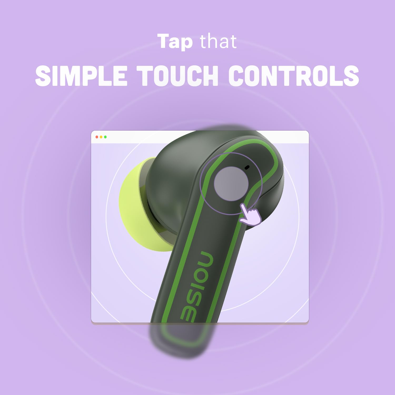 Noise Pop Buds Truly Wireless Earbuds with 50H of Playtime, Quad Mic with ENC, Instacharge(10 Min=150 Min) Bluetooth V5.3(Moon Pop) True Wireless — Amazon image 9