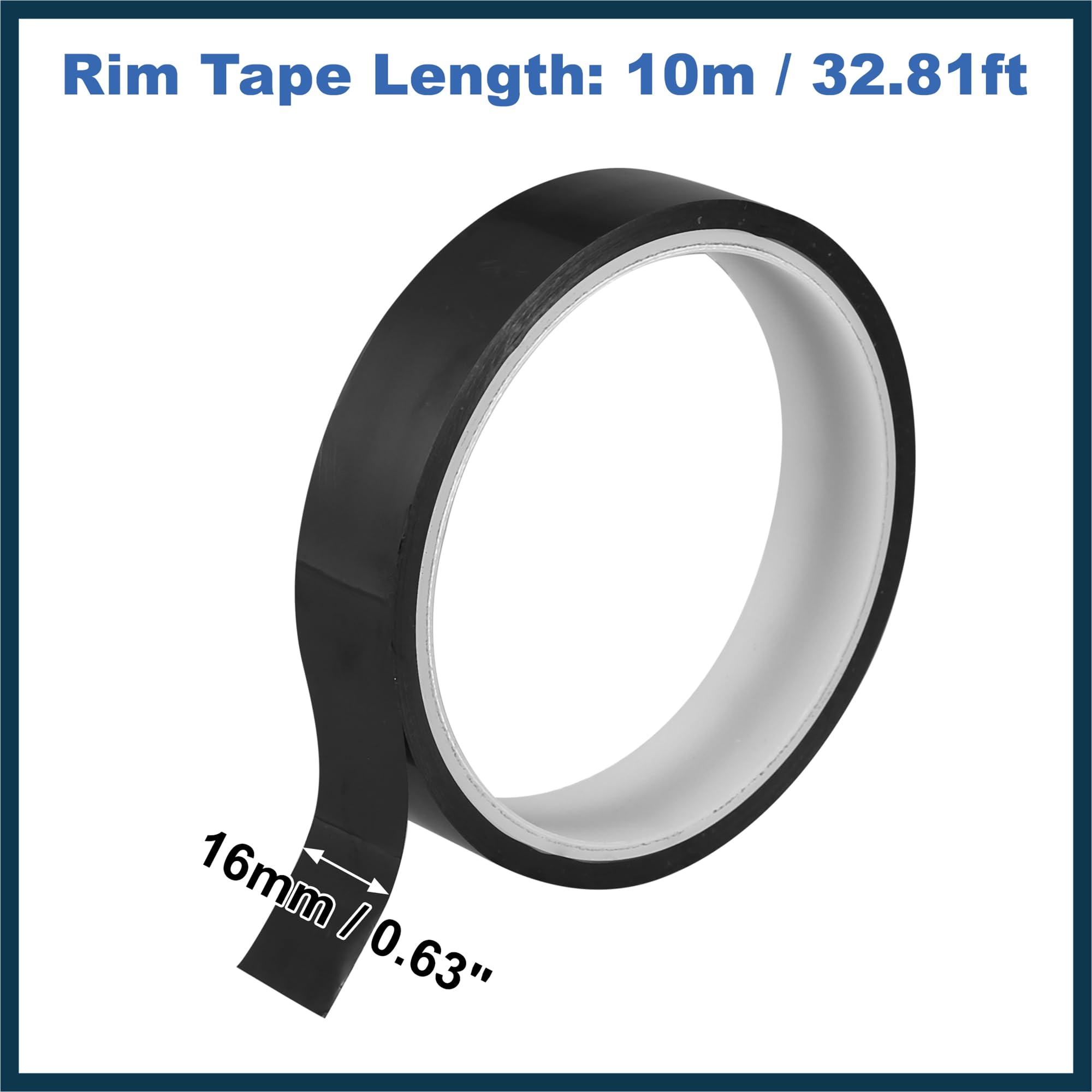 TUCKBOLD Width 16mm Length 10m Tubeless Rim Tape Bike Rim Strip Tape Black Automotive Parts - Image 3