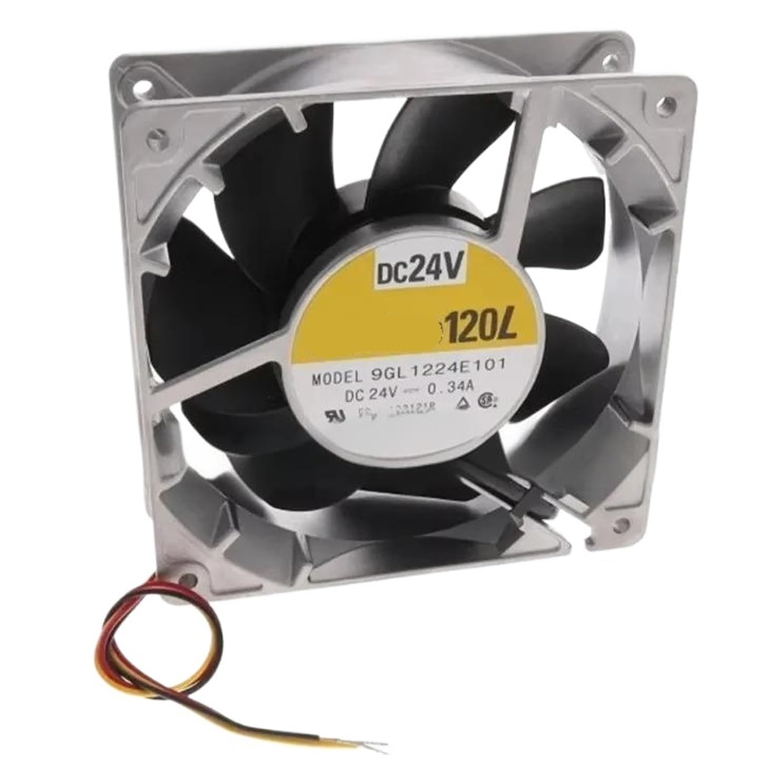 PEQYUACTE 9GL1224E101 24VDC Fan 119X119X38mm 8.16W 3wire 3100RPM
