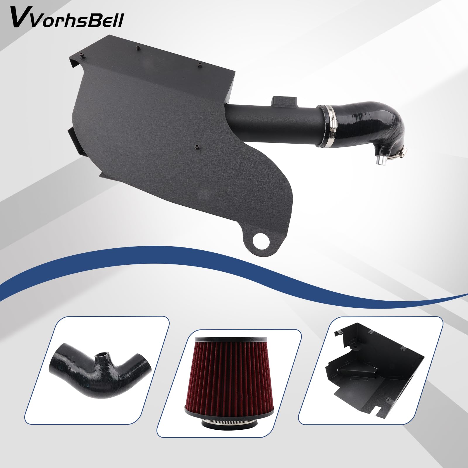 Kaltlufteinlass kompatibel mit BMW N13 1.6 F20/F21/F30/F31 116i 118i 120i 316i 318i 320i Hochleistungseinlass