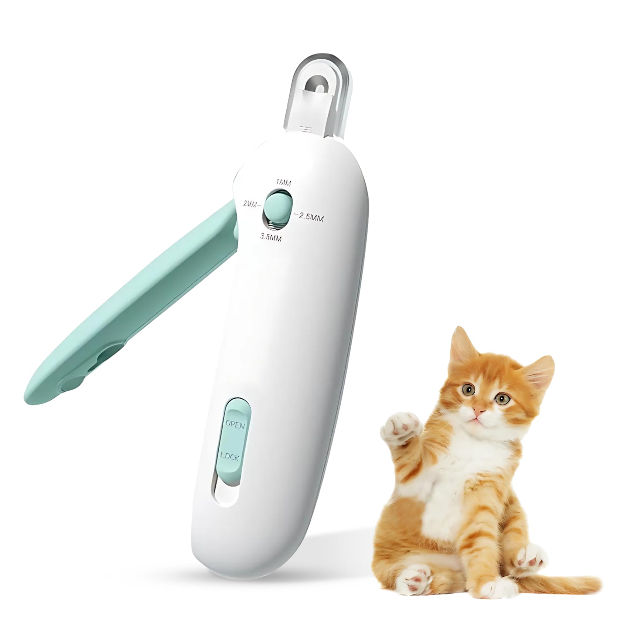 Yuppy Puppy Nail Clipper for Cats - Gentle Round Hole Trimmer with Dust Storage | Adjustable Size & Hidden Nail File | Pet Grooming Tool | Injury Free Claw Care (Pack of 1)-image-28