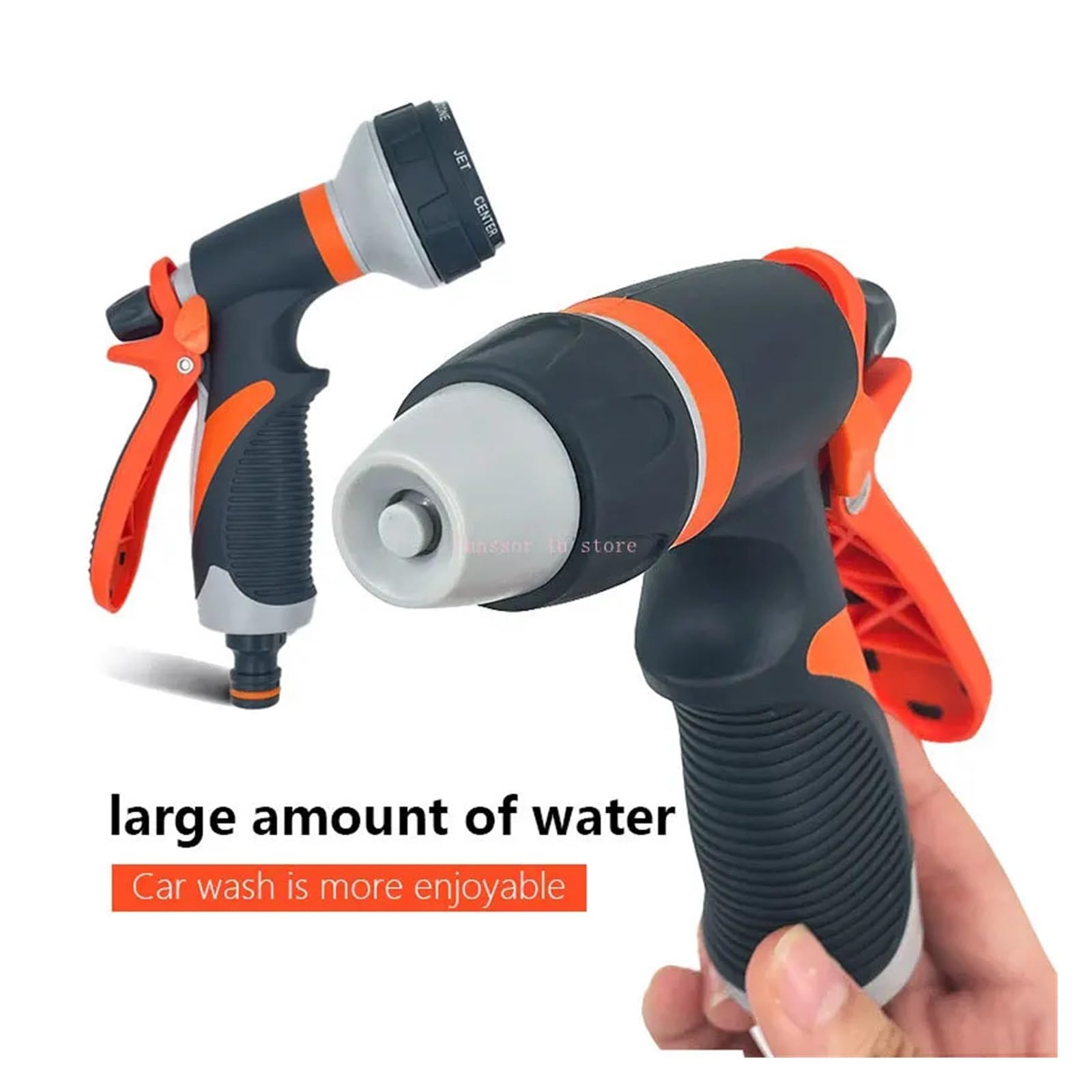 Pistolet d'arrosage avec embout multi-jets, Buse de lavage voiture rotative multi-trous, contrôle débit, haute pression TPR, plusieurs tailles