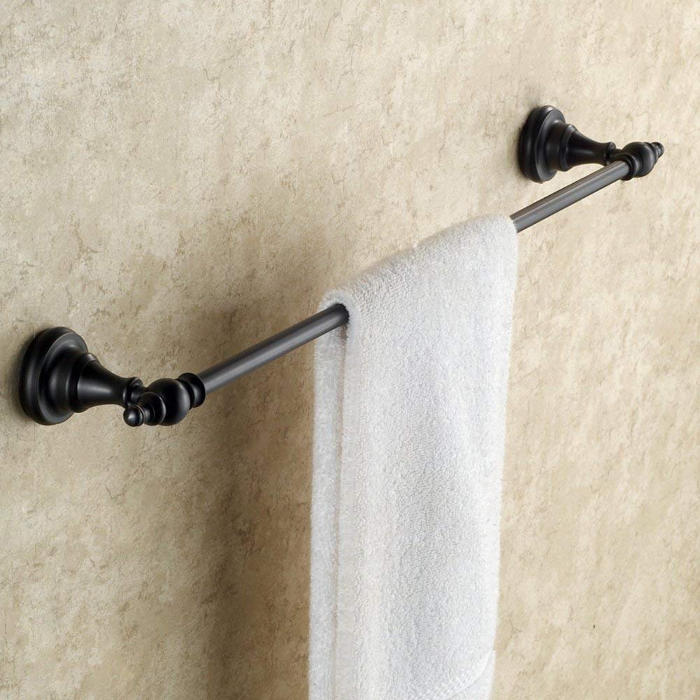 Porte-serviettes en cuivre noir mat 80cm luxe durable