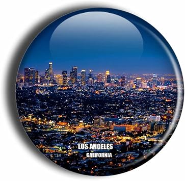 Los Angeles California USA Refrigerator Magnet 3D Handmade Travel Souvenir Gift Collection Decoration