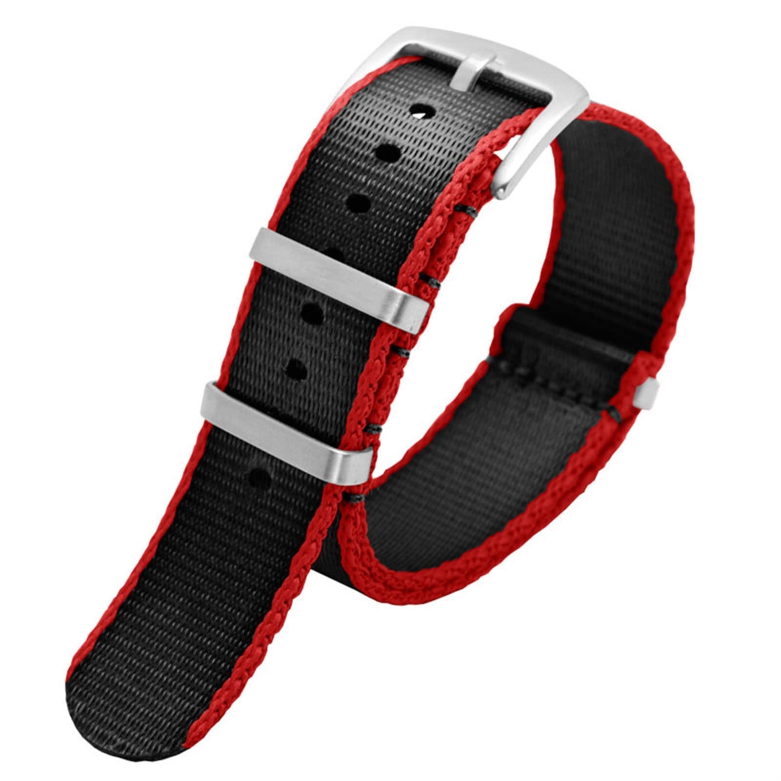 20 mm 22 mm NATO Nylongewebe Uhrenarmband Sport Militär Fallschirmband Uhrenarmband Armband für Seiko/Omega/Rolex 300 (Farbe: S04, Größe: 20 mm)