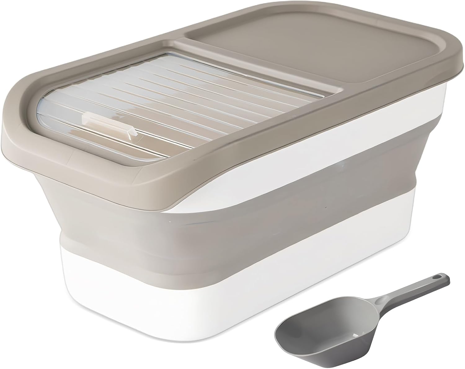 Pet Food Container with Sliding Lid, Dog Food Container