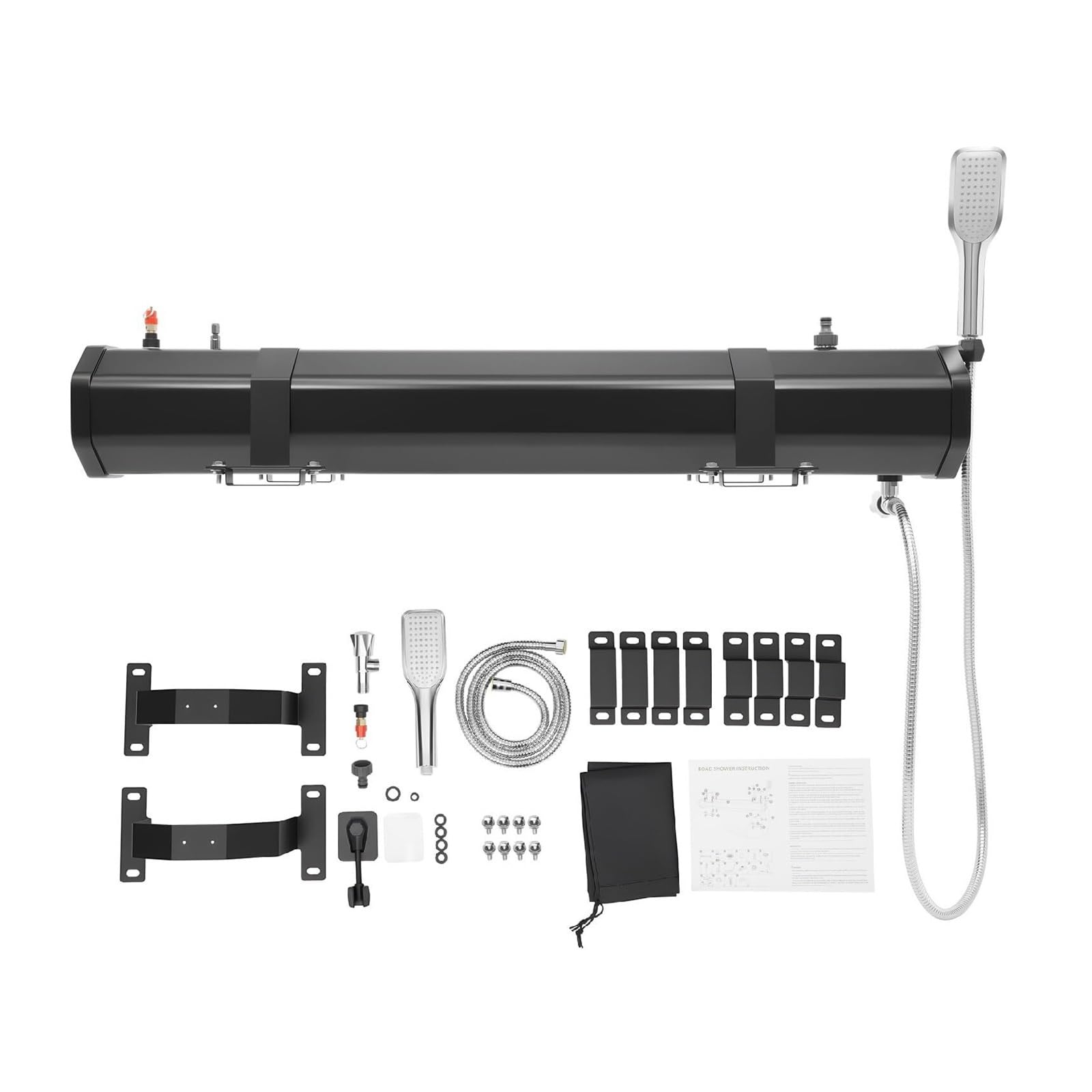 Doccia Solare Portatile da Campeggio, Doccia Esterna da 18 Litri con Supporto per Portapacchi, Design Resistente e Leggero per Escursionismo, Trekking e Viaggi. (7.93Gal)