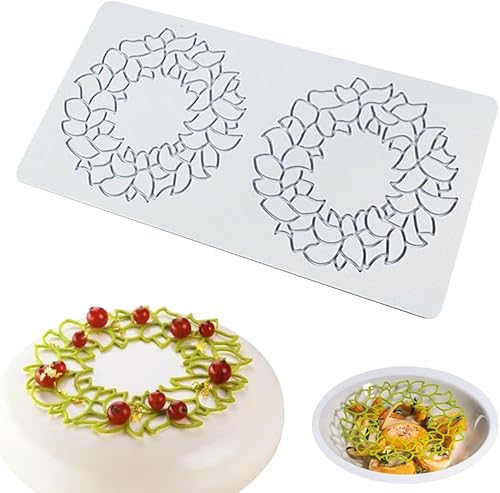 Molde de silicona hueco de copo de nieve para fondant de caramelo de chocolate en relieve 3D para pastel de fondant, molde de arcilla para