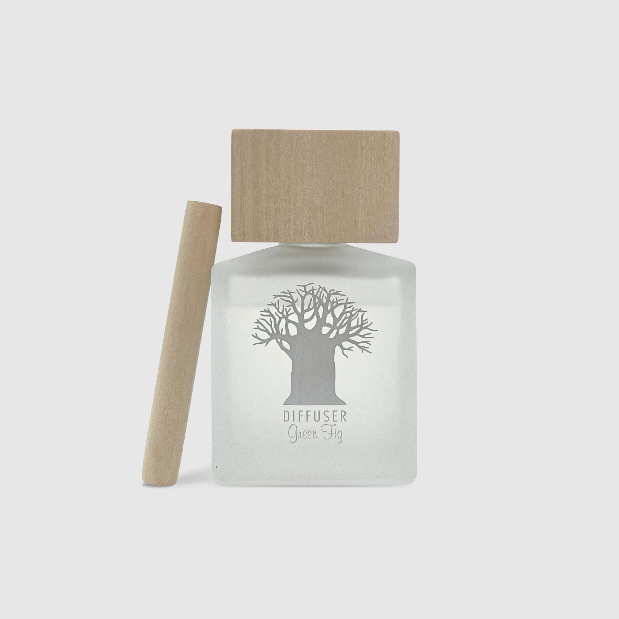Green Fig Wooden Top Diffuser - Long lasting Fragrance up to 90 days - Unique design
