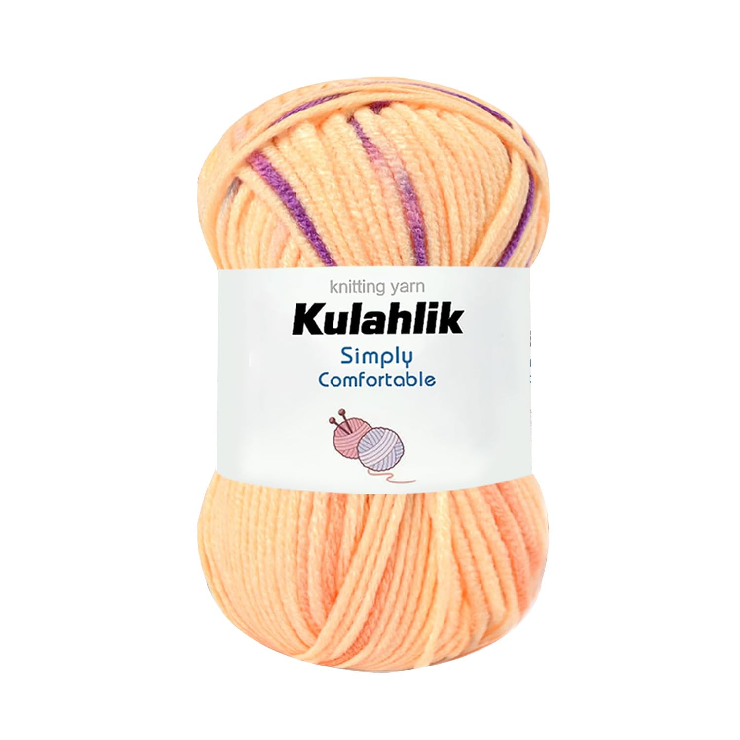 250g(5x50g) Acrylic Yarn for Crochet/Knitting, Colorful Gradient Yarn Thread, 5 Rolls Skeins, Perfect for Any Knitting Crochet and Crafts Mini Project — view 21